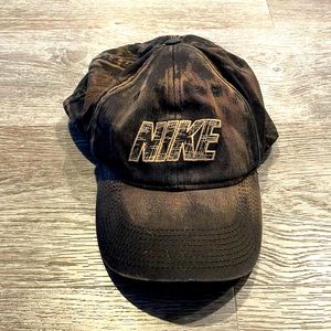 Vintage 90s Nike dad hat distressed look adjustable backside